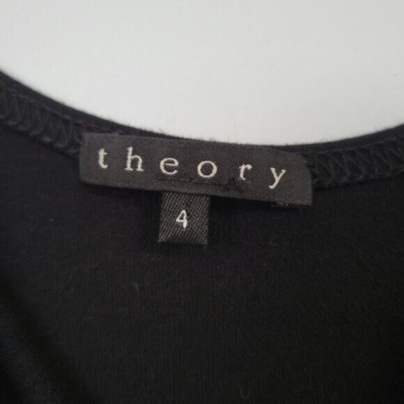 Theory | Casual sleeveless Empire Waist Mini Dress Black - Picture 5 of 6